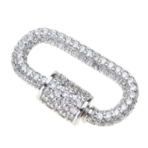 WE-POLUJ Elegant Brooch Pin Carabiner Clasp Charm Necklace Connector Jewelry Accessories