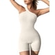 thumbnail image 2 of Monos de Yoga para mujer, monos sexys sin mangas con un solo hombro, corte entallado y acanalado, pantalones cortos, 2 of 4