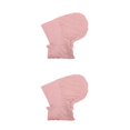 thumbnail image 4 of Guardurnaity Sombrero musulmán hecho de fibra de algodón: banda elástica y turbante que absorbe el sudor agradable a la piel Rosa multicolor meñique 2Conjunto, 4 of 6