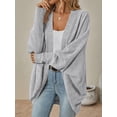 thumbnail image 6 of PTHTECHUS Womens Cardigan Open Front Sweater for Women No Button Knit Cardigan Casual Long Sleeve Outerwear with Pockets, 6 of 7