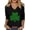 Black, variant on Womens Casual Love Heart Shirts 3/4 Sleeve Valentine's Day Tees St Patrick's Day Graphic Tees Tops
