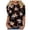 Army Green, variant on Towmus Women's Casual 3/4 Sleeve T-Shirts Round Neck Graphic Printed Tunic Tops Basic Tees Blouses