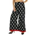 thumbnail image 5 of Amoghah Cotton Palazzo Floral Womens Wear Elastic Waist Wide Leg Custom Pants, 5 of 5