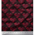 thumbnail image 1 of Soimoi Crepe Silk Fabric Bird & Heart Printed Fabric 1 Yard 42 Inch Wide, 1 of 1