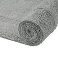 thumbnail image 4 of Better Trends Luxury Bathroom Rugs 2 Piece Set 100% Cotton Extra Soft Tufted Bath Rug Water Absorbent, Reversible Washable for Bathroom, Laundry Room 21”x34”|24”x40” Silver Lux Collection, 4 of 4