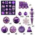 thumbnail image 2 of Fiudx Juego de Bolas Navideñas, 60 Piezas de Adornos Galvanizados, Diseño de Copos de Nieve con Forma de Tren, Decoración Ligera y Fácil de Colgar, Corona de Árbol para Centro de Mesa, Regalo Navideñ, 2 of 6