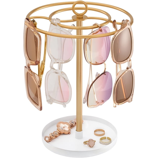 Organizador de gafas de sol ProCase, 15 pares, soporte metálico dorado