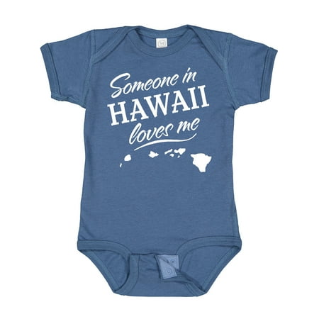 

Inktastic Someone in Hawaii Loves Me Gift Baby Boy or Baby Girl Bodysuit