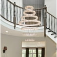 thumbnail image 3 of Elegant Lighting Monroe 40 inch LED seven ring chandelier in gold, 3 of 9