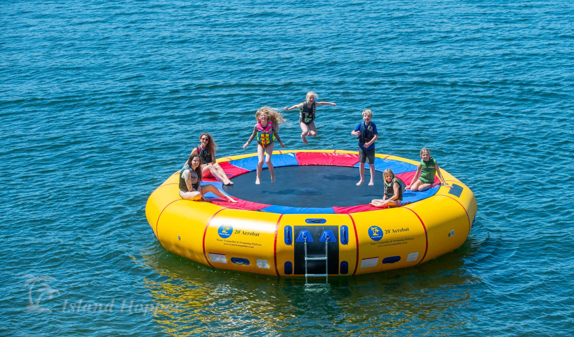 20 Foot Island Hopper Acrobat Water Trampoline