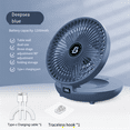 thumbnail image 4 of Household Dual-Use Kitchen Fan,3 Speed Foldable Desk Wall Mount Fan, 90° Adjustable Portable Fan for Bedroom&Kitchen,A,1 * Fan 1 * Data cable 1 * Hook 1 * Instructions in Chinese and English,White, 4 of 6