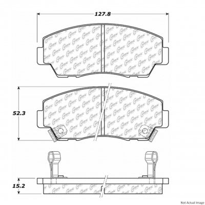 Centric Parts Disc Brake Pad Set P/N:105.05740