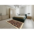 thumbnail image 4 of Ahgly Company Indoor Rectangle Contemporary Brownish Green Abstract Area Rugs, 3' x 5', 4 of 6