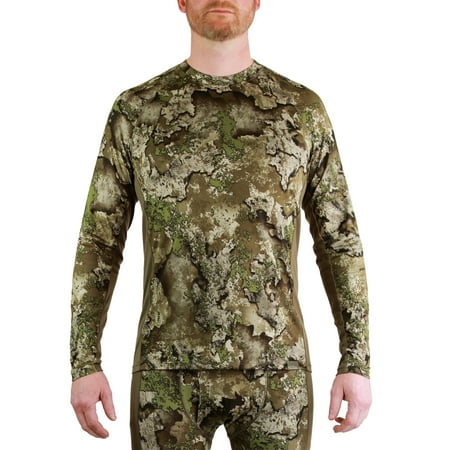TrueTimber Tekari Men's Baselayer Long Sleeve Crew Shirt- XRC Camo M