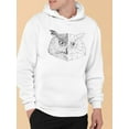 thumbnail image 2 of Realistic And Polygonal Owl Hoodie Men -Image by Shutterstock, Male XX-Large, 2 of 4