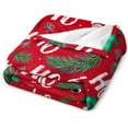 thumbnail image 5 of Santa Claus Ho Ho Flannel Fleece Throw Blanket Christmas Balls Soft Blanket for Couch,Cozy,Warm,Lightweight,50x60 Inches, 5 of 6