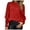 Red, variant on idosla Women's Long Sleeve Sequin Tops Dressy Sparkle Glitter Crewneck Blouse Sexy Cocktail Party Shirts Y2k Clubwear (Red, M)