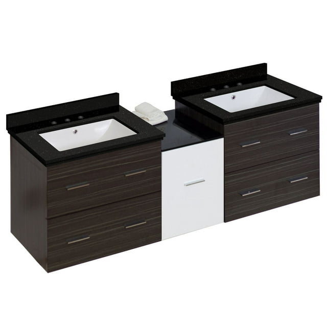 Imaginations Américaines 61,5 pouces W Vanity Set Gris