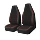 thumbnail image 4 of 2 fundas protectoras para asientos de coche, fácil instalación, fundas clásicas para reposacabezas de asientos delanteros y traseros para vehículos, Rojo, 4 of 8