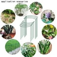 thumbnail image 6 of Plant Supports Stakes 4 PCS, Half Round Metal Garden Stakes Plant Support For Peony Cages and Supports,Green Plant Support Ring Border for Outdoor Indoor Plants, Hydrangea (10" W x 15.8" H, 4 PCS), 6 of 8