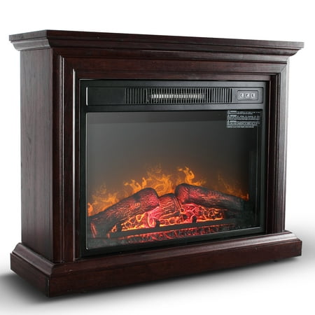 Della 1400w Deluxe Infrared Quartz Fireplace Heater Indoor Flame