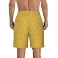 thumbnail image 3 of Kdxio Gold Shiny Pattern Mens Casual Shorts - Drawstring Summer Beach Sports Shorts for Men, 3 of 9