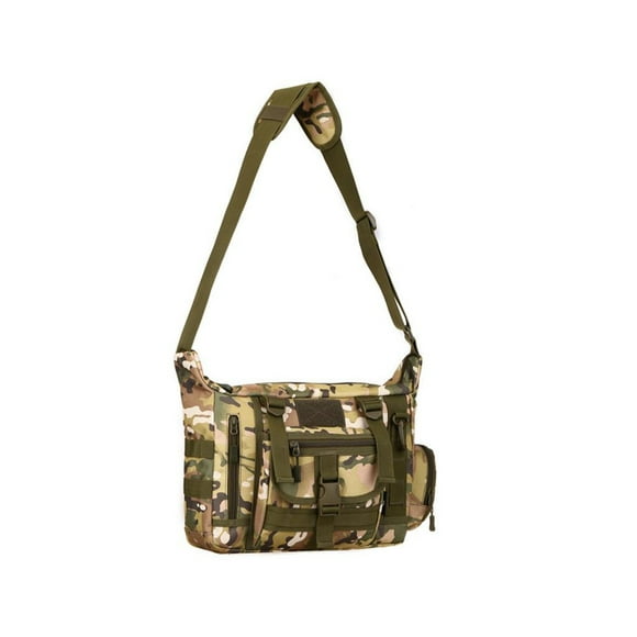 Eigraketly Bolso de hombro ajustable impermeable de gran capacidad bolsos cruzados paquete organizador de libros bolsa para viajes de senderismo al aire Escalada Camuflaje Eigraketly OD029531-04