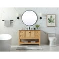 thumbnail image 6 of Elegant Decor Metropolis 48" Aluminum MDF Single Bathroom Vanity in Natural Wood, 6 of 8