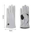 thumbnail image 4 of LYMAYTER 1 Pair Winter Fingertip Flap Design Touch Screen -slip Warm Soft Knit Lining for Cycling, 4 of 7