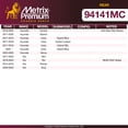 thumbnail image 2 of Metrix Premium Chassis Parts - Rear Ceramic Disc Brake Pad Set D1812 Fits 18-22 Hyundai Accent, 17-20 Elantra, Ioniq,20-25 Venue,17-22 Kia Niro,19-23 Rio,14-16 Rondo,20-23 Soul,Made in Europe, 2 of 2