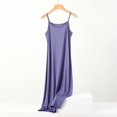 thumbnail image 3 of Plus size spring and summer versatile slim long inner nightgown suspender modal cotton solid color bottoming dress, 3 of 5