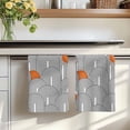 thumbnail image 7 of Boho Geometric Kitchen Towels Set of 2, Modern Abstract Chic Bohemian Stripes Absorbent Dish Towels for Kitchen, Microfiber Hand Towel, Quick Drying Tea Towel for Cleaning Decorative Dishcloths, 7 of 7