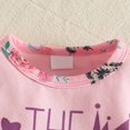 thumbnail image 5 of enyan Baby Girl Clothes Outfits Newborn Fall Cute Ruffle Sleeve Shirt Floral Pant+Headband 3Pcs Infant Girl Winter Clothing Set Pink，0-3 Months, 5 of 7