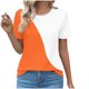 thumbnail image 1 of Tops Cortos para las Mujeres Cuello en V de Moda Casual Manga Corta Primavera Verano Top, Tops de Baile para las Mujeres, 1 of 4