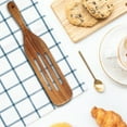 thumbnail image 4 of Eoperou Wooden Spurtle for Cooking Teak Spatula Utensils for Mixing Stirring Serving Heat Resistant Dough Spoons Easy to Clean Kitchen Tools, 4 of 7