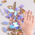 thumbnail image 1 of 1 bolsa de 100 accesorios para uñas con forma plana, accesorios para uñas Aurora Glass Drill, 1 of 5