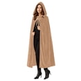 thumbnail image 7 of LEKWK Hooded Cloak Women Velvet Classic Princess Cloak Renaissance Hooded Cape Witch Wizard Robe Medieval Halloween Christmas Costume, 7 of 7