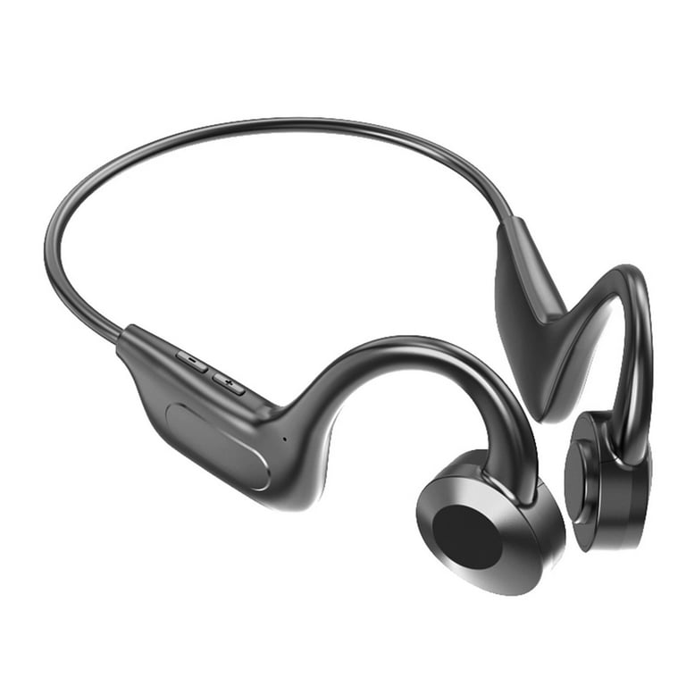 Ear Mic, Sweat Herrnalise Driving with Earphones Bone Bluetooth Resistant for Headphones Waterproof Headset Open Cycling, 5.2 Built-in Sports Headphones Hiking, Running, Wireless Conduction