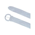thumbnail image 2 of CTM  Braided Wide Belt with Matching Buckle Adjustable Woven (Women), 2 of 5