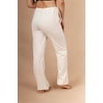 thumbnail image 5 of Women's Cottonique W12209 Latex Free Cotton Drawstring Sleep Pant w/ Pockets (Natural 7), 5 of 5