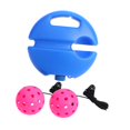 thumbnail image 2 of LOVIVER Pickleball Trainer Baseboard with 40 Holes Pickleball Ball Rope for Beginner rose red, 2 of 8
