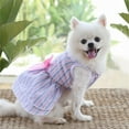 Dog Skirt Bow Knot Dress Wedding Dress Spring Summer Autumn New Plaid