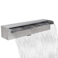 thumbnail image 5 of vidaXL Rectangular Waterfall Pool Fountain Stainless Steel 17.7", 5 of 32