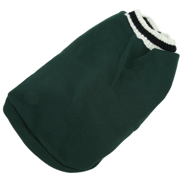 Suéter para perro Estilo Campus Jersey de punto con cuello en V Chaleco Suéter para mascotas para otoño e inviernoVerde M