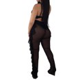 thumbnail image 4 of 1 98% Polyester 2% Spandex Sexy Mesh Beaded Wood Ear Trio Set, 4 of 7