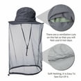 thumbnail image 4 of SUNSIOM Mosquito Head Net Sun Hat Bug Bee Protection Mesh Fishing Outdoor Men Women Cap, 4 of 5