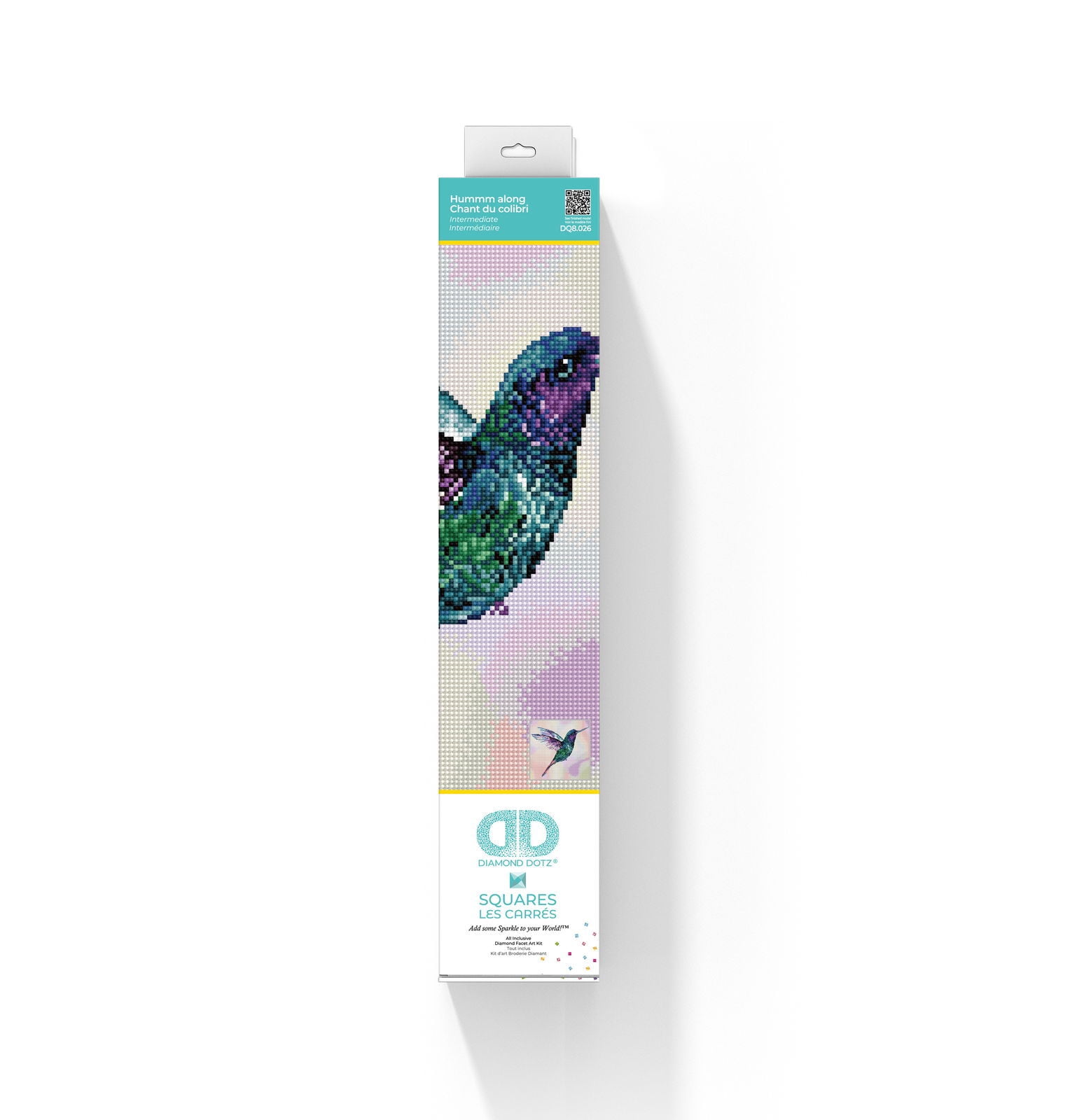 Diamond Dotz Hummm Along Hummingbird  Diamond Painting Kits for Adults - Diamond Art Kits a Relaxing Creative Craft Kit with Dotz Gems 12.6"x12.6"