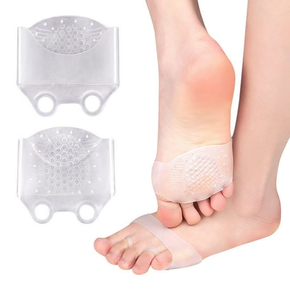 Cheers.US 4Pcs Metatarsal Pads Breathable Soft Toe Separator Anti-pain Pain Relief Toe Spacers Forefoot Cushions for Blisters, Forefoot Pain