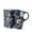 Blue Flowers, variant on Topadorn Travel Coffee Ceramic Mug Porcelain Coffee Mug Ceramic Latte Teacup with Gift Box 17 oz.,Colorful Feather
