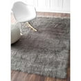 thumbnail image 3 of Nuloom 2' 6 x 8' Tapis Shag Nuage en Gris, 3 of 5